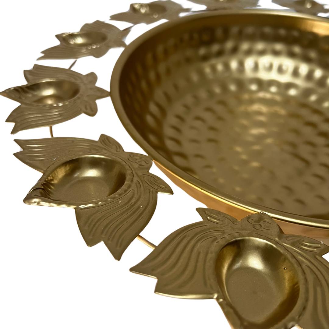 Lotus Urli Bowl - Urli Utsav - Indian Home Decor In USA