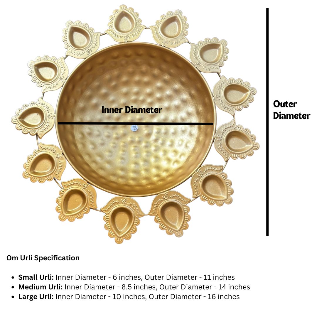 Om Urli Bowl - Urli Utsav - Indian Home Decor in USA