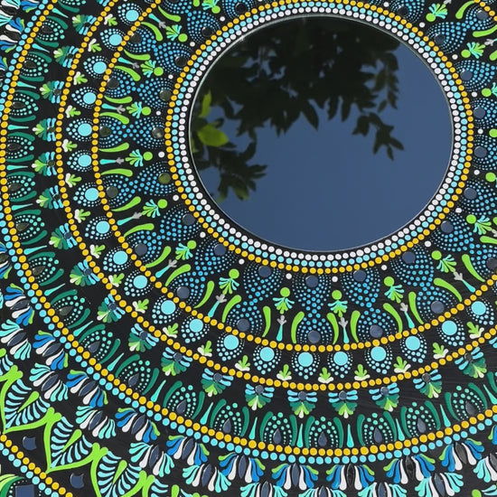 Video Of 36-Inches Mandala Mirror Wall Art - Hawaii Rainforest