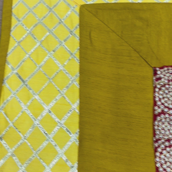 Puja Aasan Mat in three design choices – Emerald Lattice with green center and red lattice border, Golden Maroon Classic with maroon patterned center and yellow lattice border, and Elephant Regal with maroon elephant motif and red lattice border.