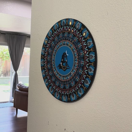 Video Of 24-Inches Adiyogi Shiva Wall Art