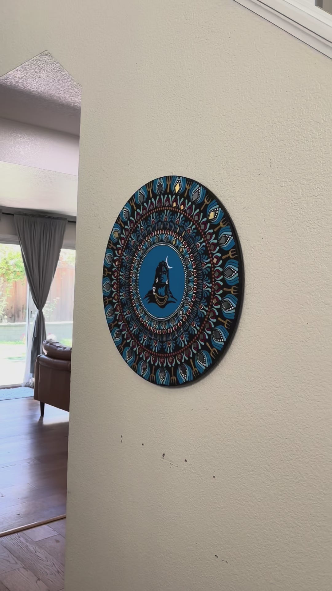 Video Of 24-Inches Adiyogi Shiva Wall Art