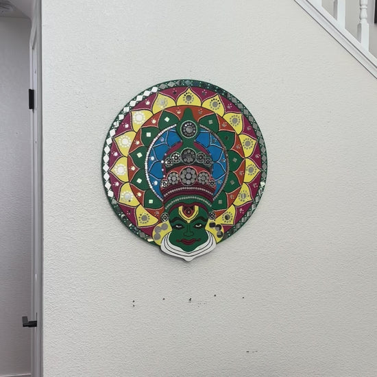 Video Of 24-Inches Kathakali Wall Art