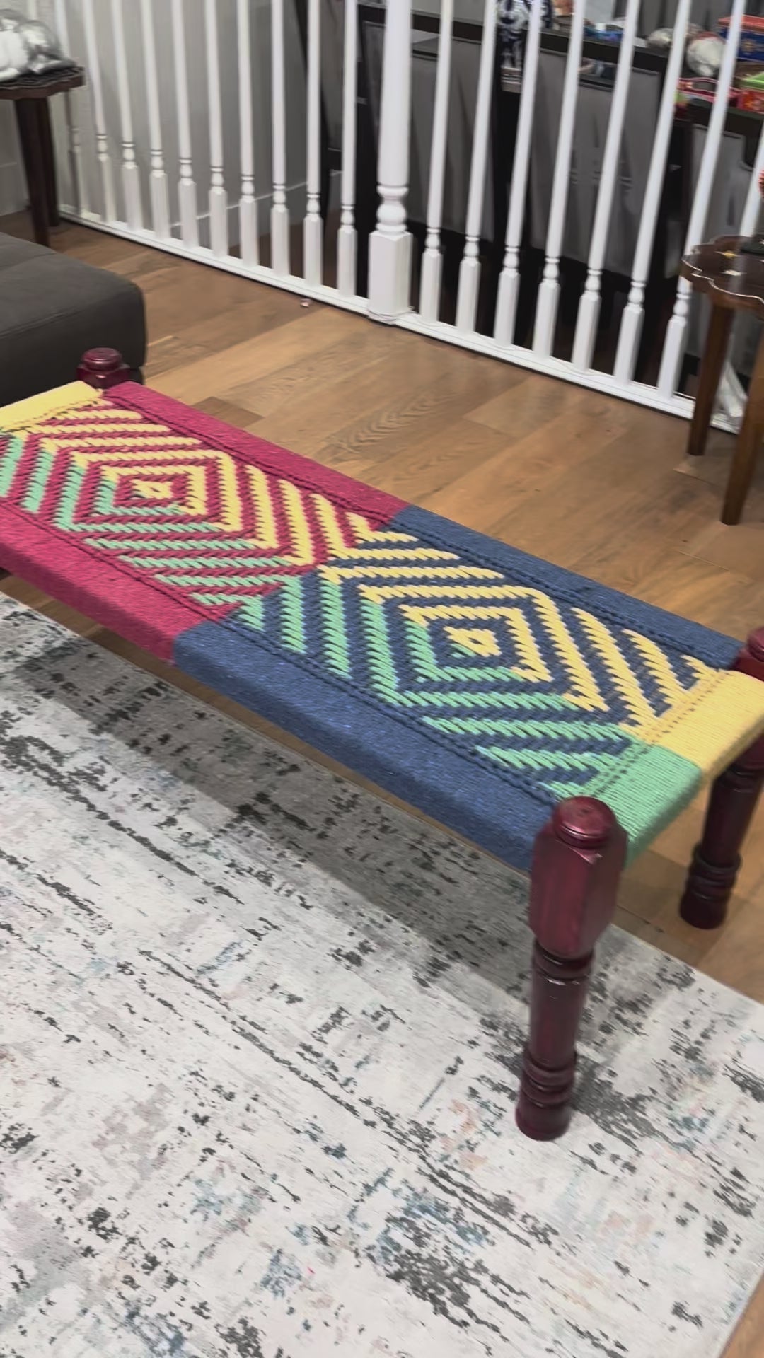 Handwoven Charpai Bench & Stool