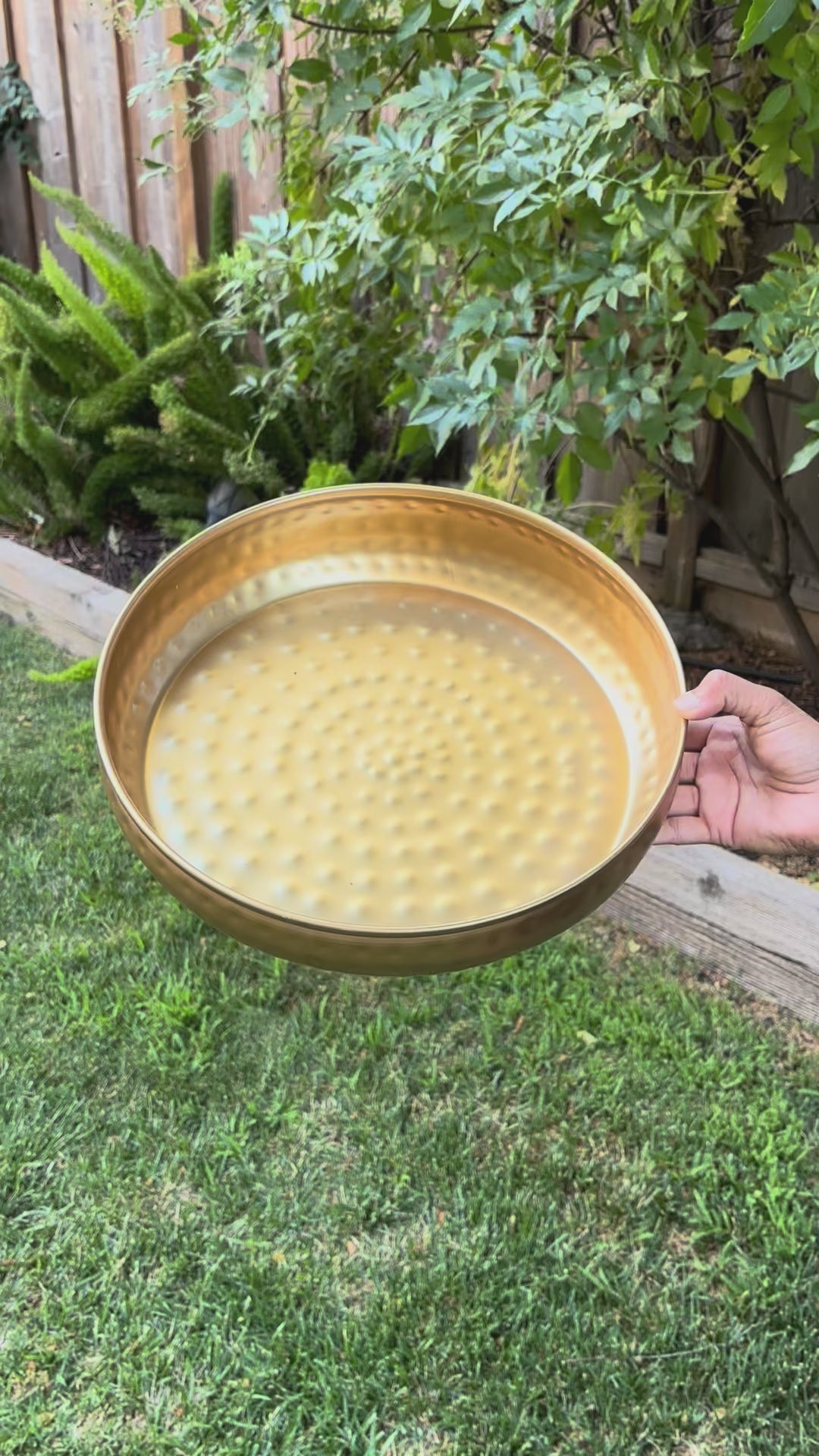Gold tray or bowl - haldi, mehandi platter