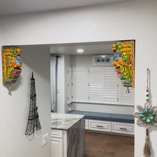 video of 12" Wall Corbels  – Peacock & Elephant Bracket
