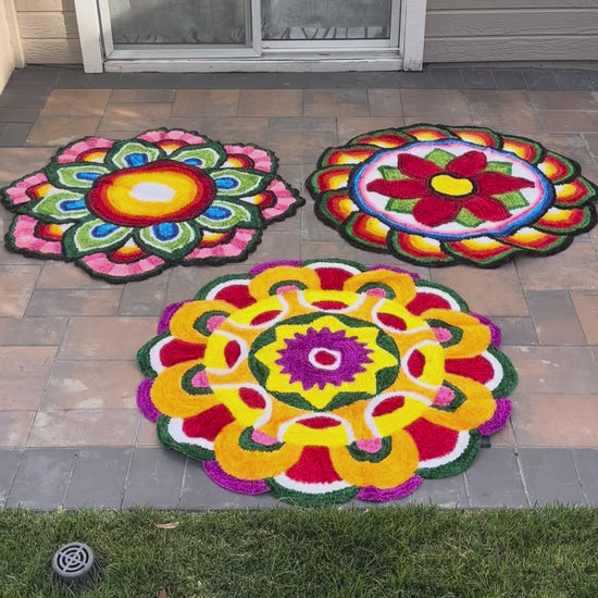 Video Of Rangoli Mat – Diwali Decor & Decoration for Home
