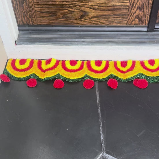 video of Border Rangoli Mat Set of 2 – Varalakshmi Vratam Decor