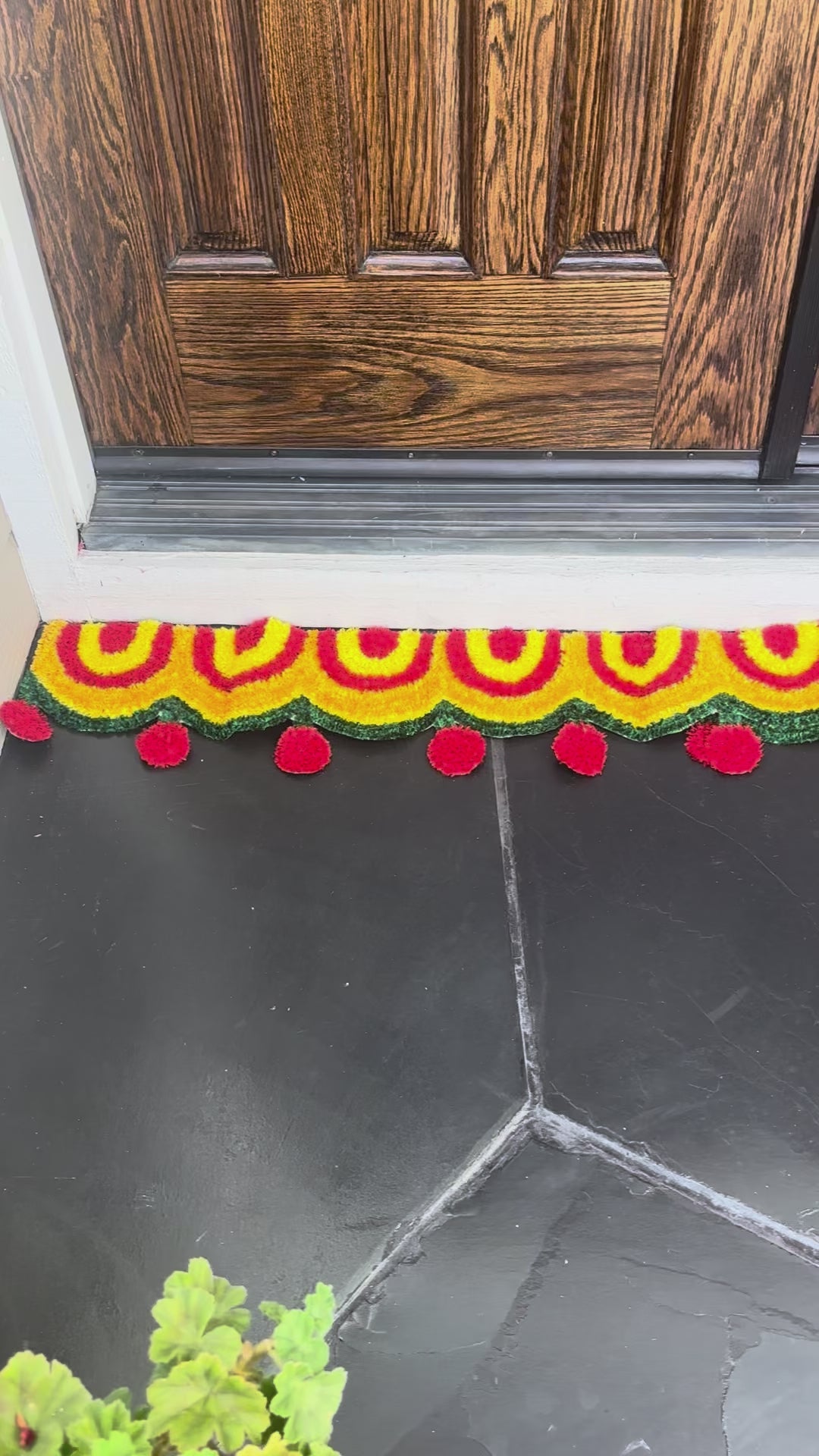 video of Border Rangoli Mat Set of 2 – Varalakshmi Vratam Decor