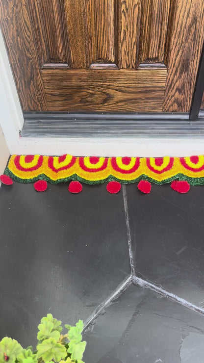 video of Border Rangoli Mat Set of 2 – Varalakshmi Vratam Decor