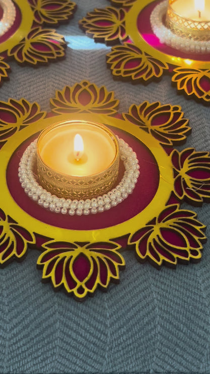Video of Lotus T-Light Holder Set