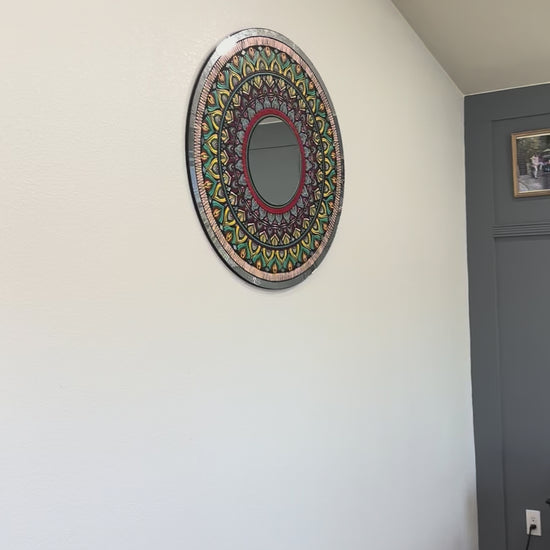 3ft mandala mirror series by urli utsav decor