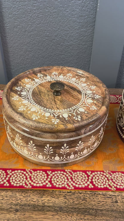 Video Of Wood Roti Box by Urli Utsav Decor