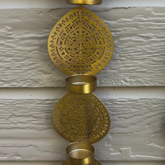 Wall Hanging T-light Holder Set - Diwali Decor