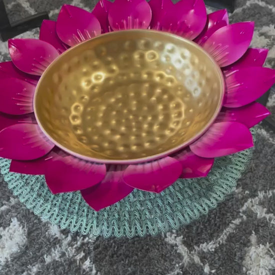 Metal Urli Bowl - Urli Utsav - Indian Home Decor in USA