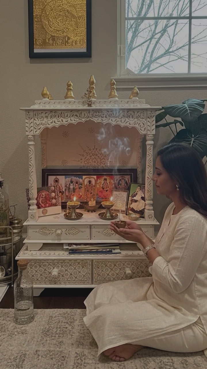 Video of White and Red Wooden Temple, designed for your home in the USA.