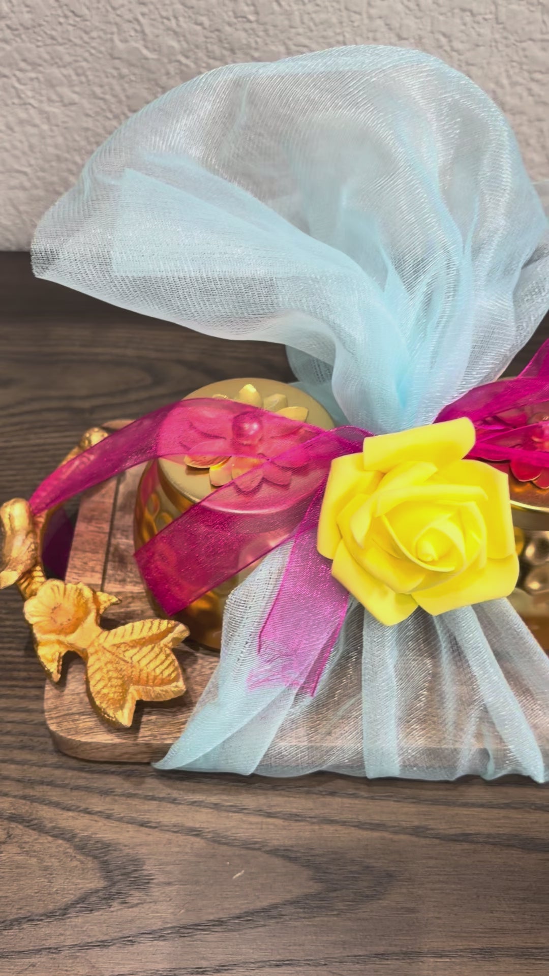 Premium Indian Gifting Set – Copper Jar with Wooden Tray or Copper Box