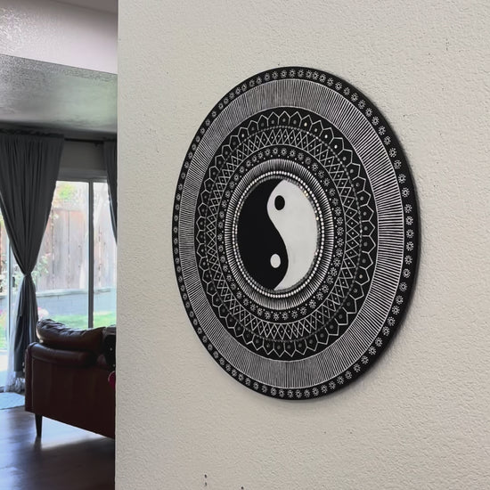 Video of 24-Inches Yin Yang Wall Art