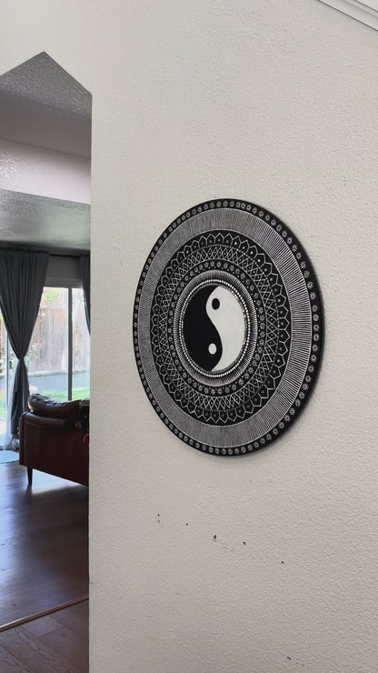 Video of 24-Inches Yin Yang Wall Art