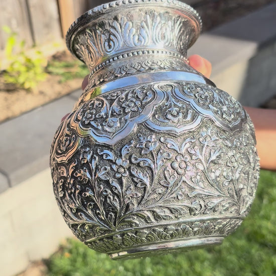 Video of 7-Inches Antique Silver Lota or Kalash
