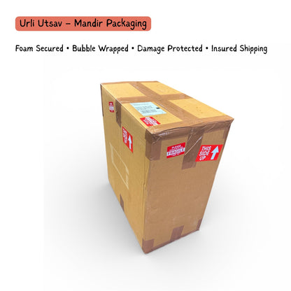 Urli Utsav – Mandir Packaging - Foam Secured • Bubble Wrapped • Damage Protected • Insured Shipping"