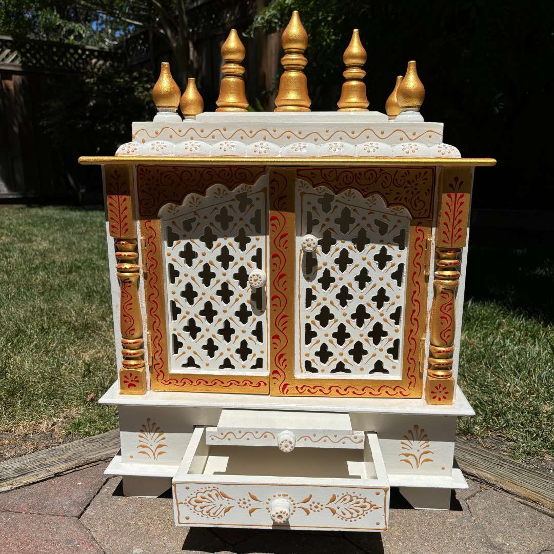 Urli Utsav Hand-painted Pooja Mandir