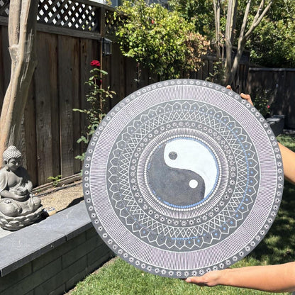 24 inches yin yang wall art by urli utsav decor